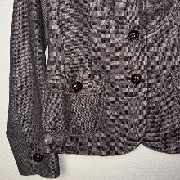 Banana Republic Brown Blazer single breasted button front women's 6 w/pockets - Picture 10 of 16